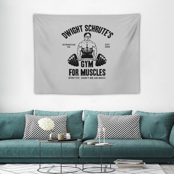 Dwight Schrute Gym For Muscles Tapestry