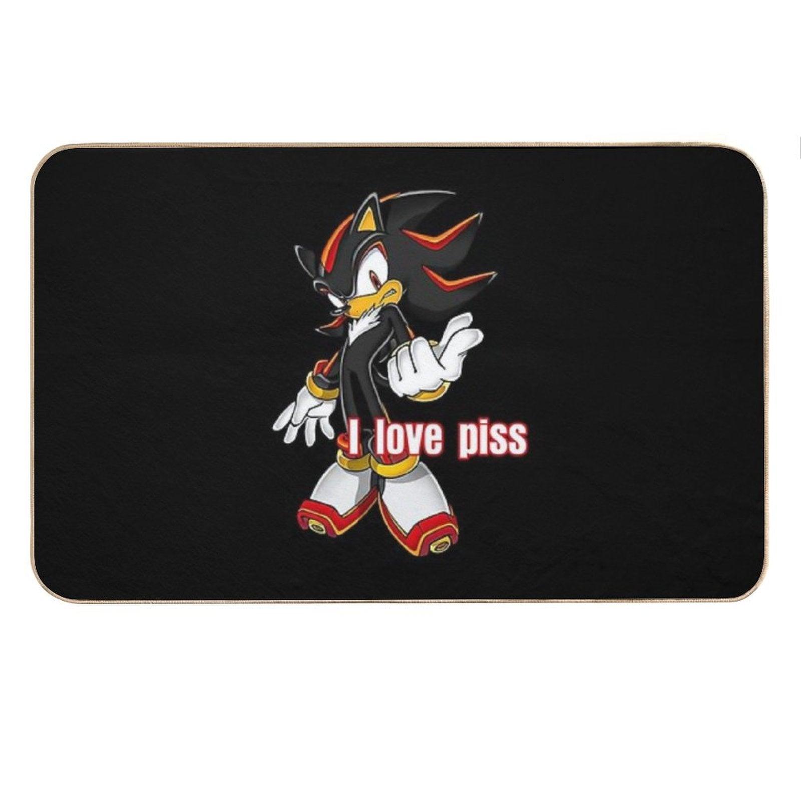 Shadow The Hedgehog I Love Piss Bath Mat
