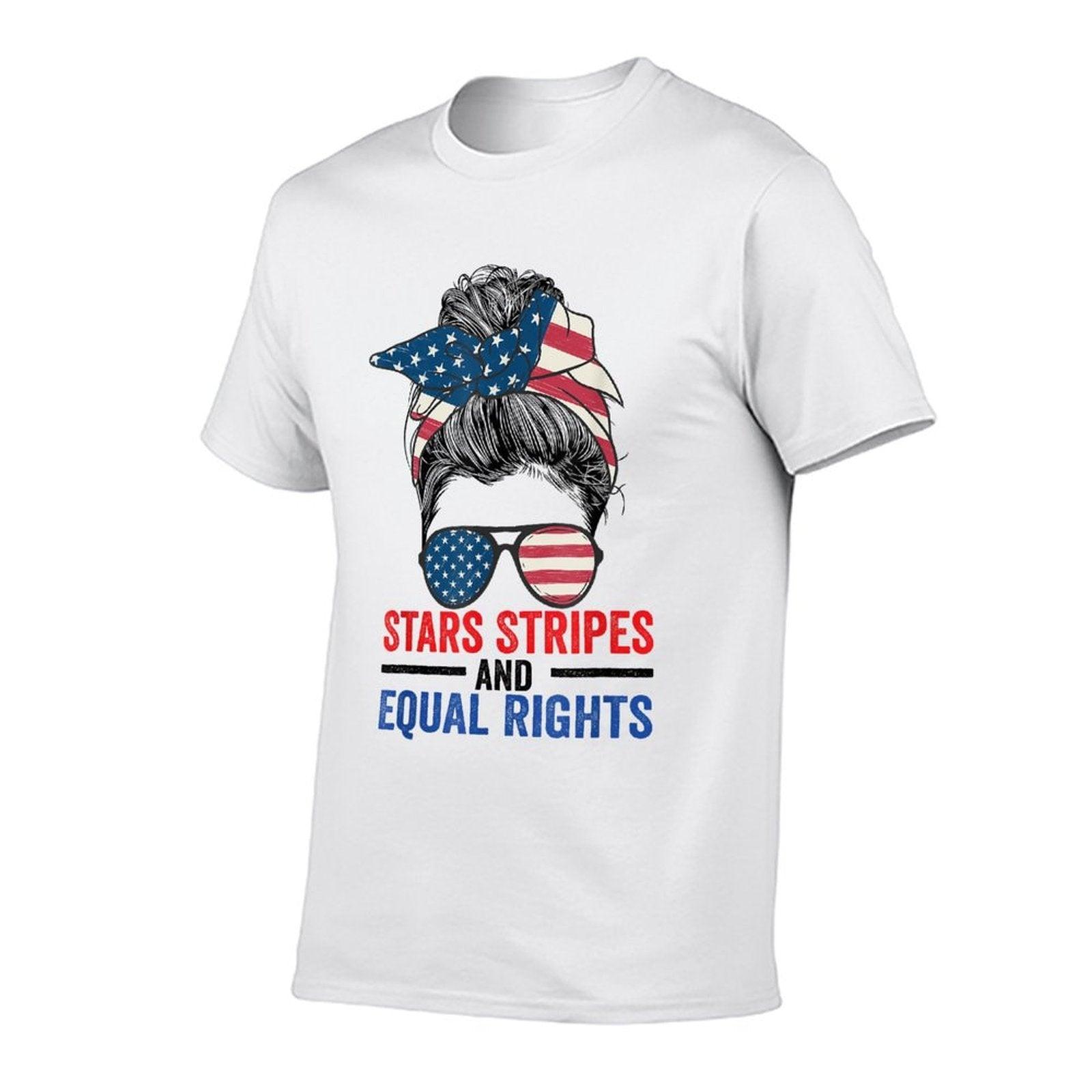 Stars Stripes And Equal Rights Womens Rights 4th of July  Soft T-Shirt