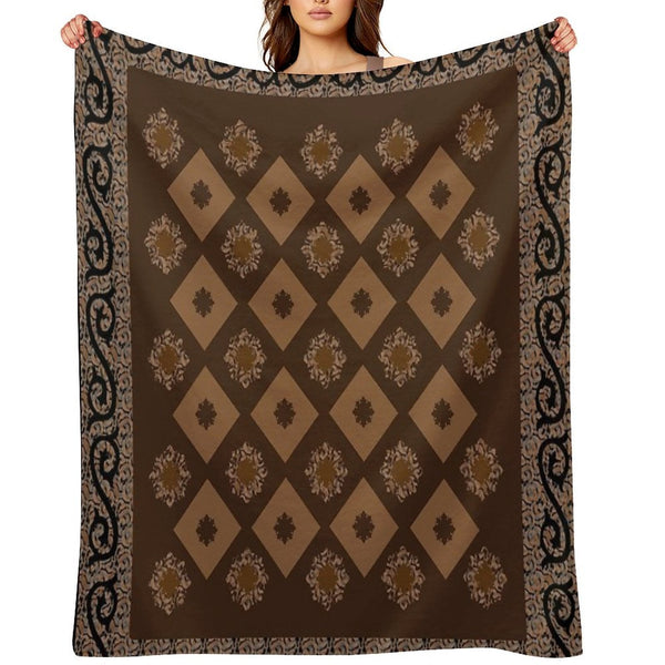 Decorative Abstract Design Multi-functional Throw Blanket