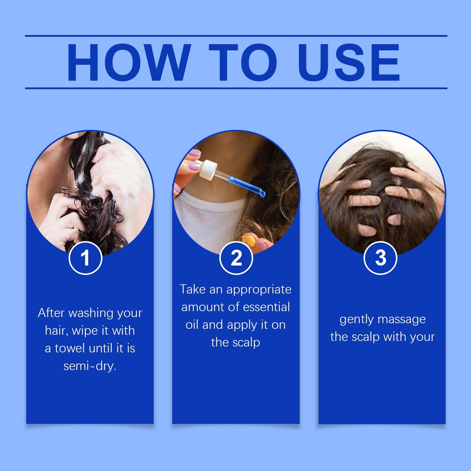 Copper Peptide Hair Serum Nourishes Scalp, Nurses Roots, Restores Fluffy And Strong Hair