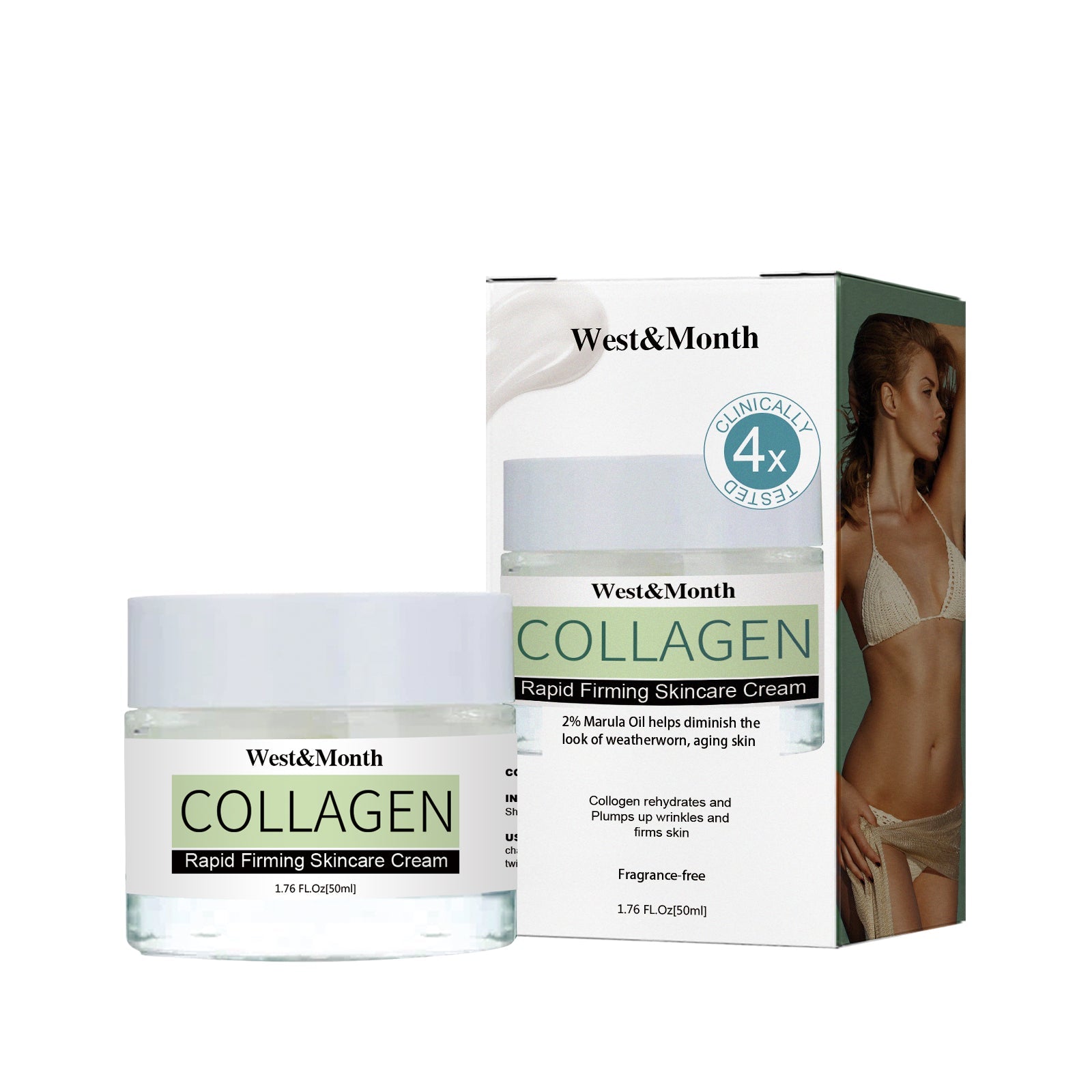 Collagen Rapid Firming Skincare Cream, Tighten Belly Body Sculpting Massage And Slimming Cream