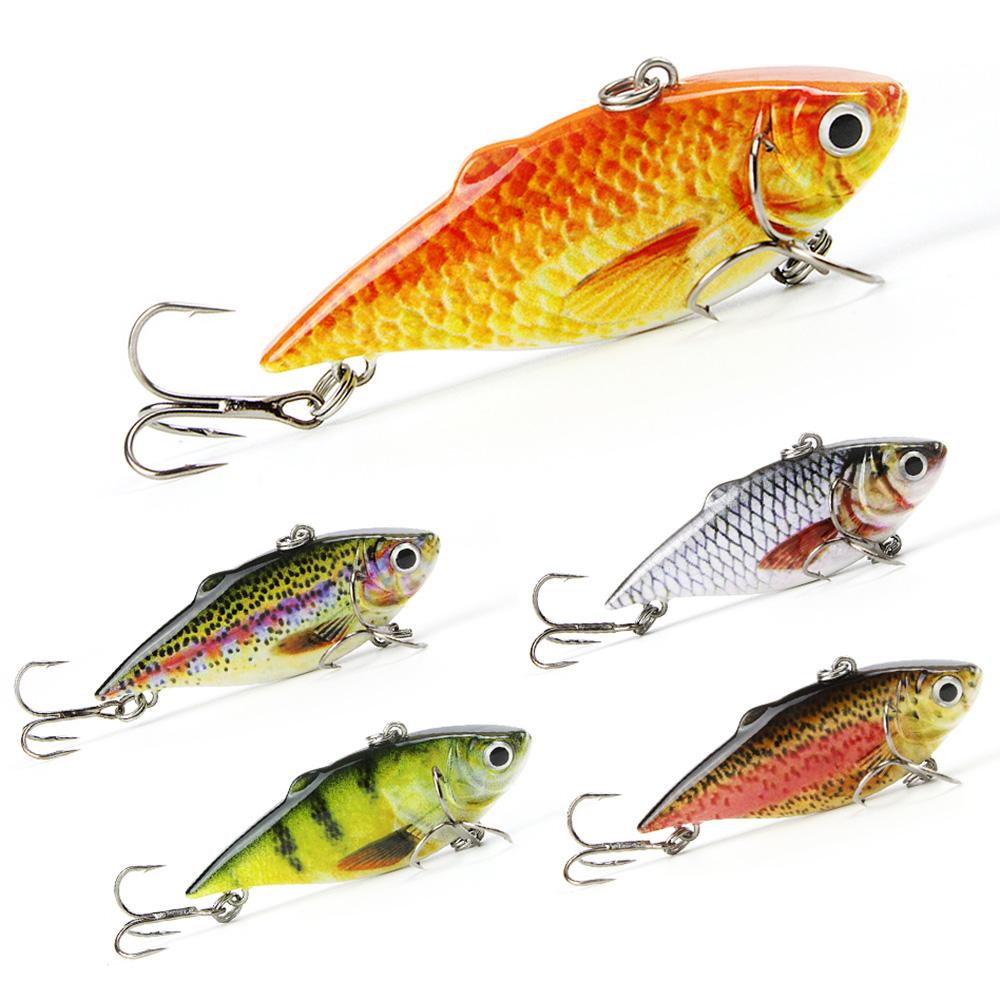 Mmlong 2.5/8.6g Vib Crankbait Lifelike Fishing Lure  Slow Sinking Hard Fish Wobbler Pes