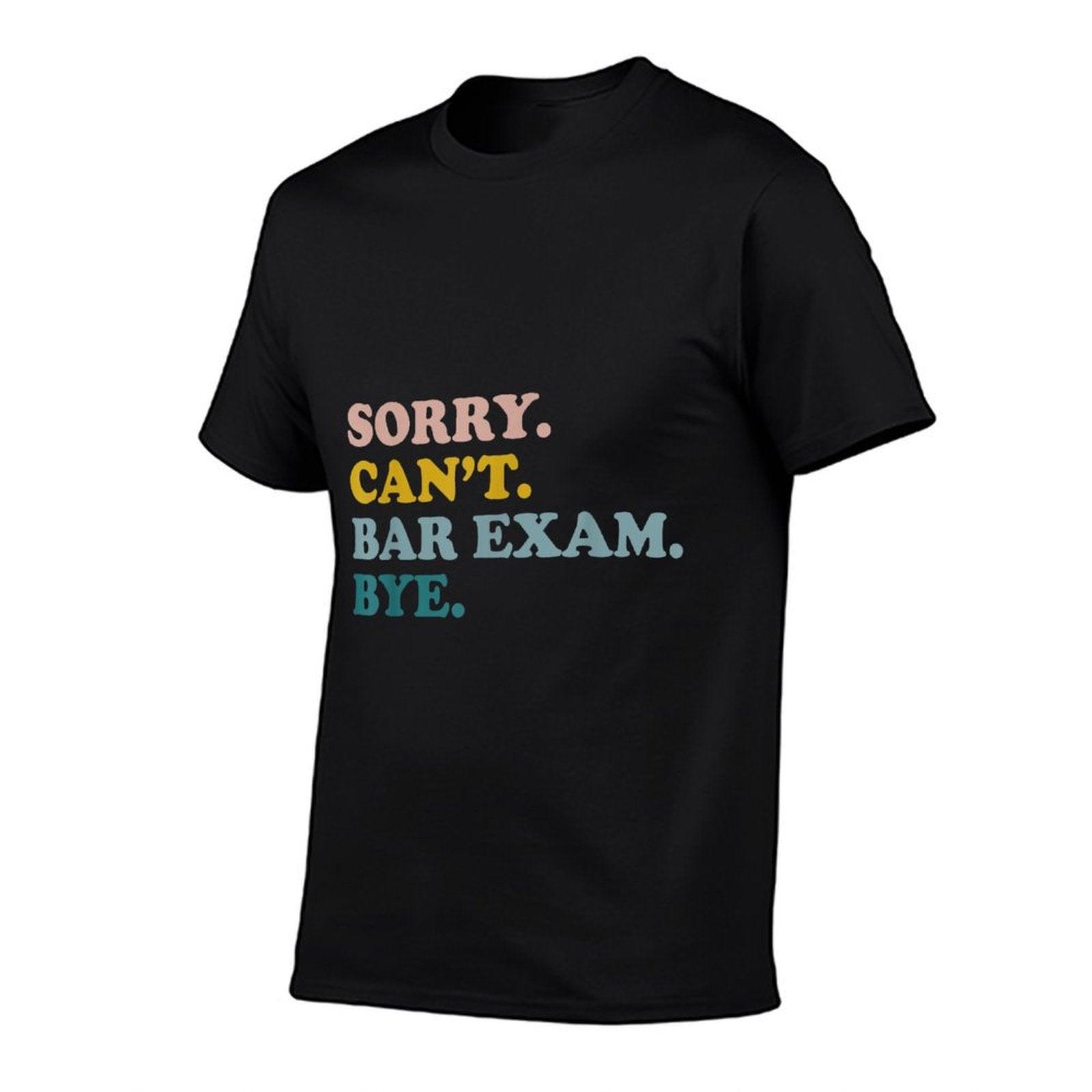 Funny Future Lawyer Sorry Can't Bar Exam Bye Retro T-Shirt