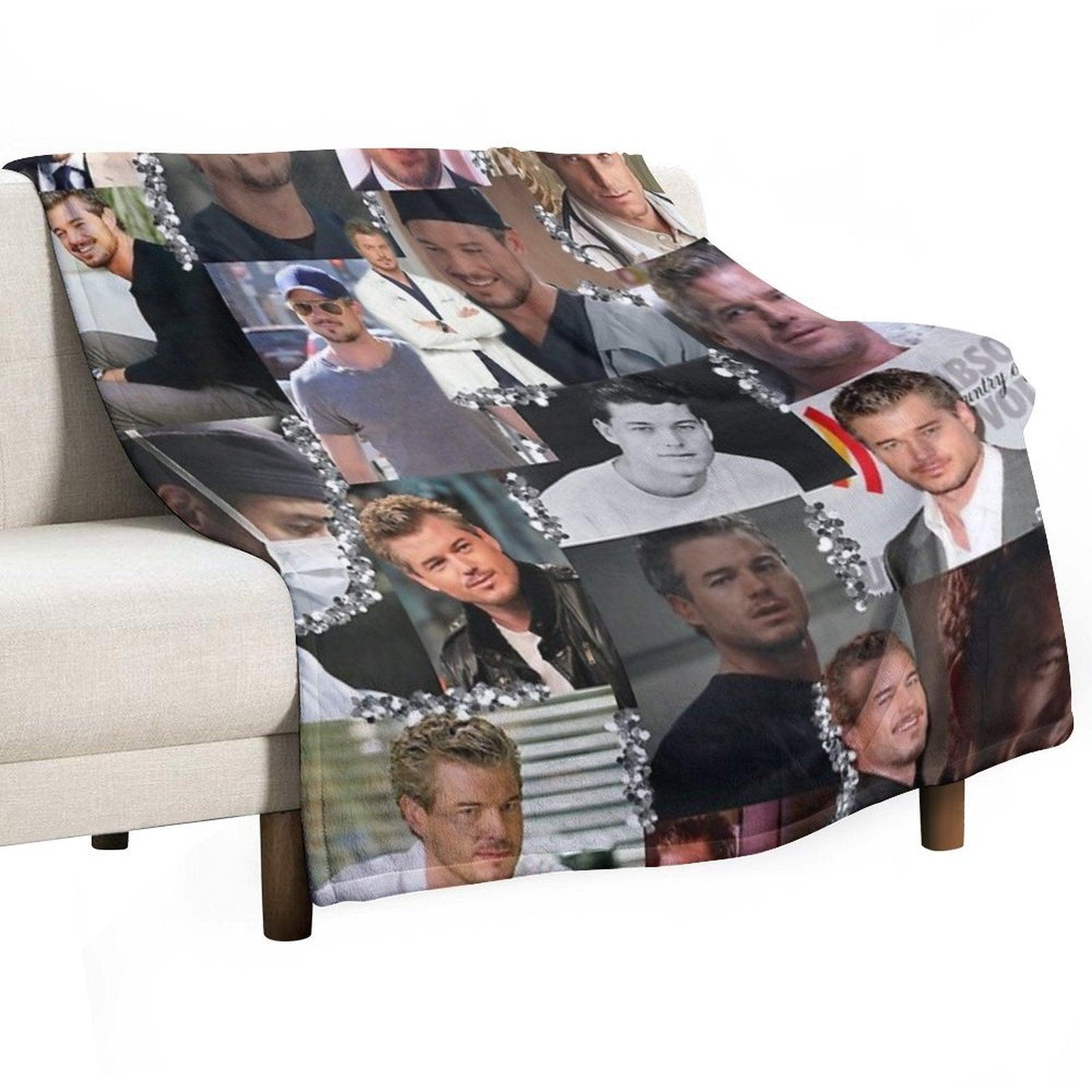 Mark Sloan Collage Throw Blanket