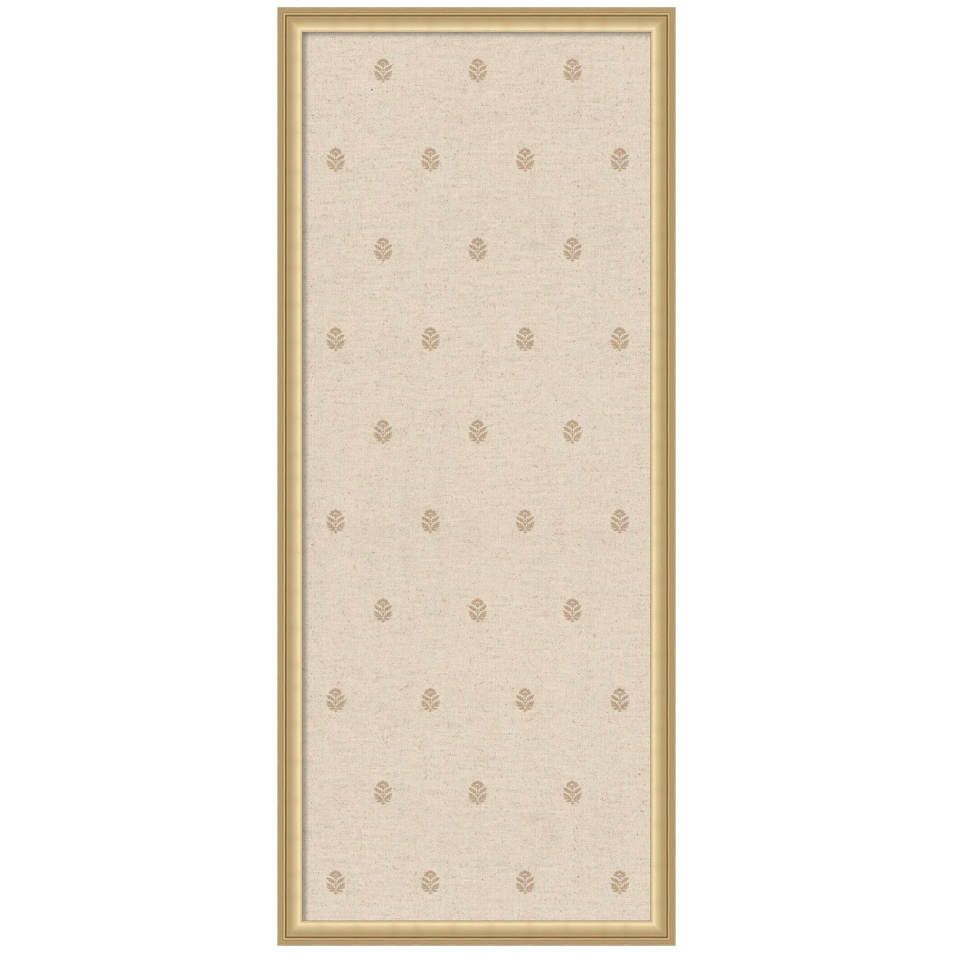 Pinboard Beige Botanical Block Print