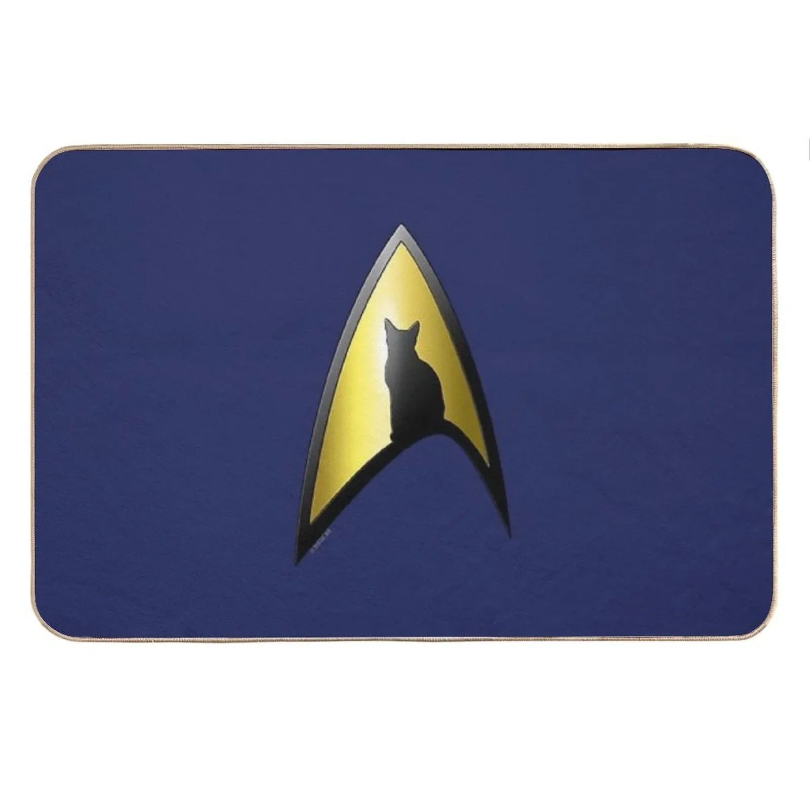 Starfleet Cat Bath Mat
