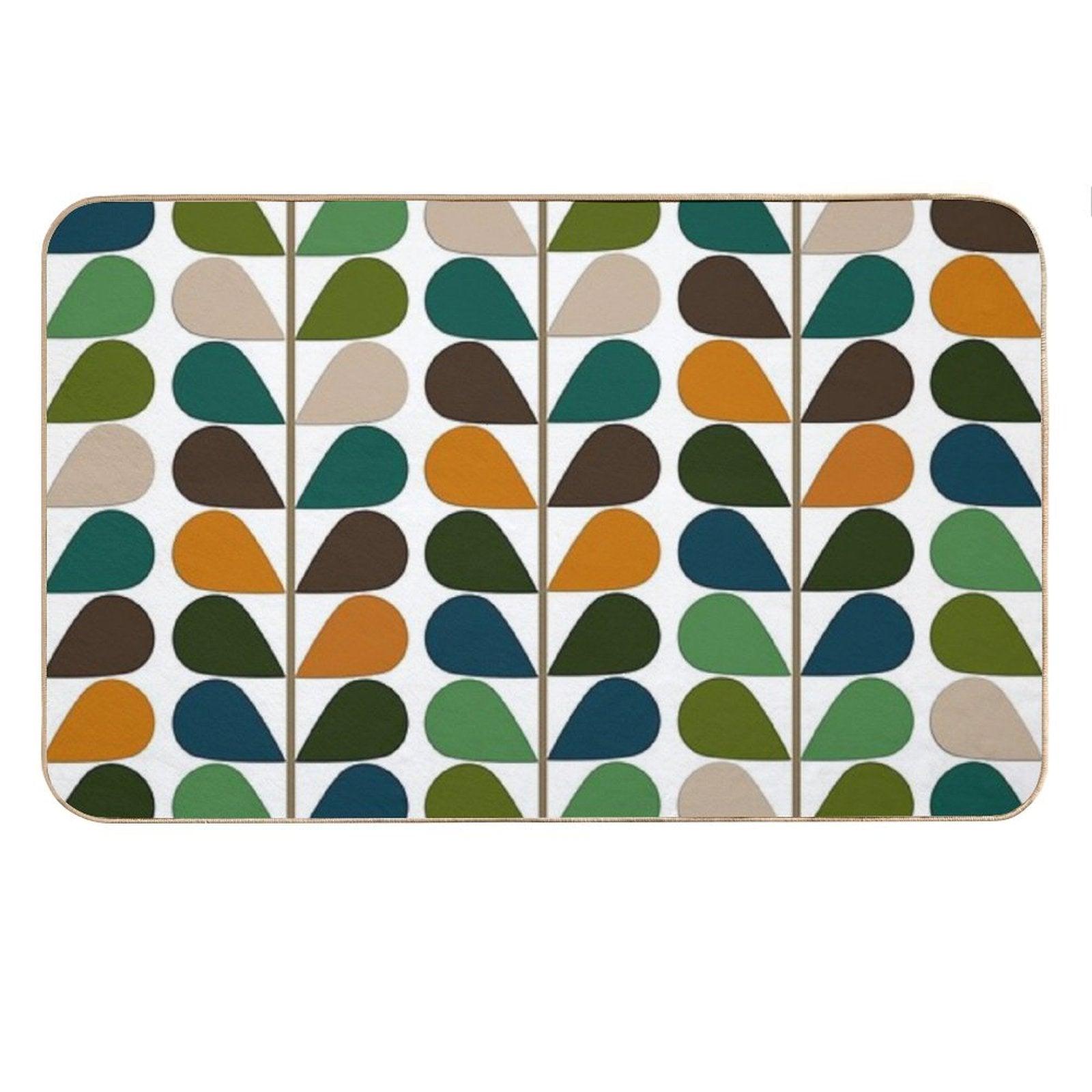 Retro 60s Mid Century Modern Pattern 2 Bath Mat