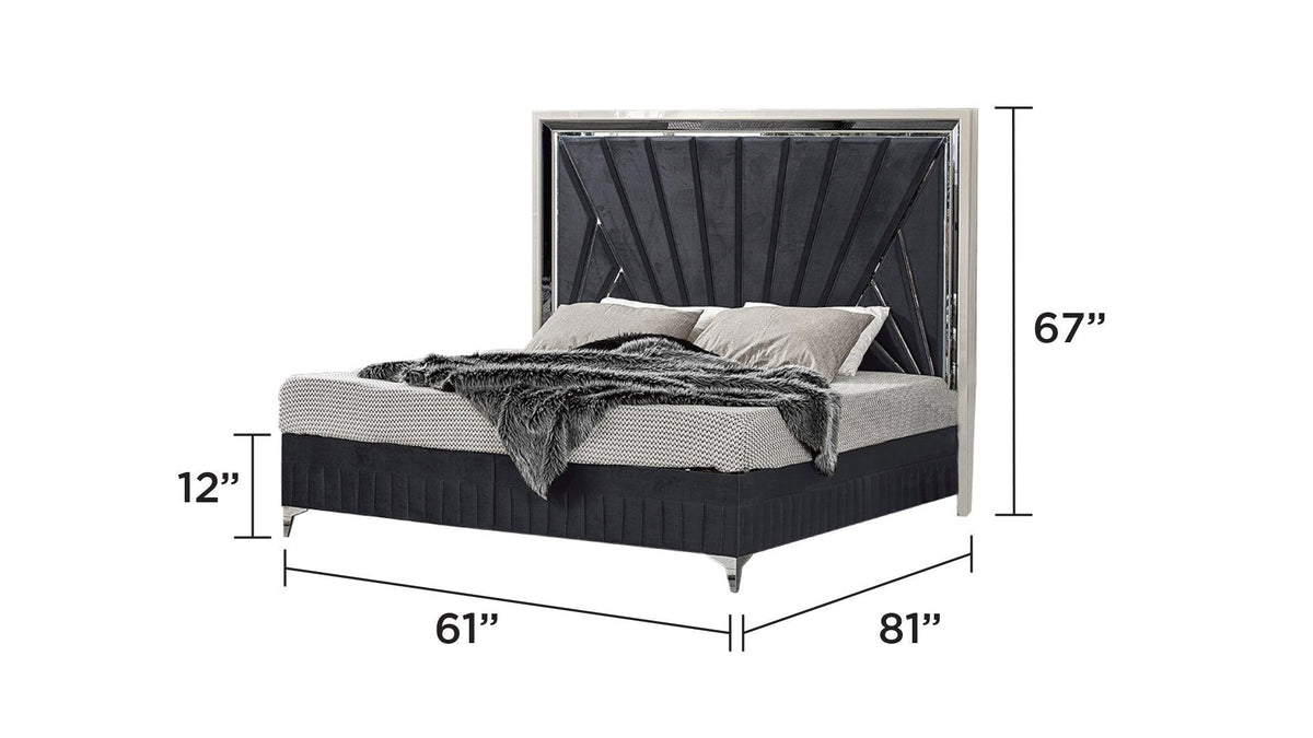 Lavita Modern & Contemporary 4 Pc Queen Upholstered Bedroom Set