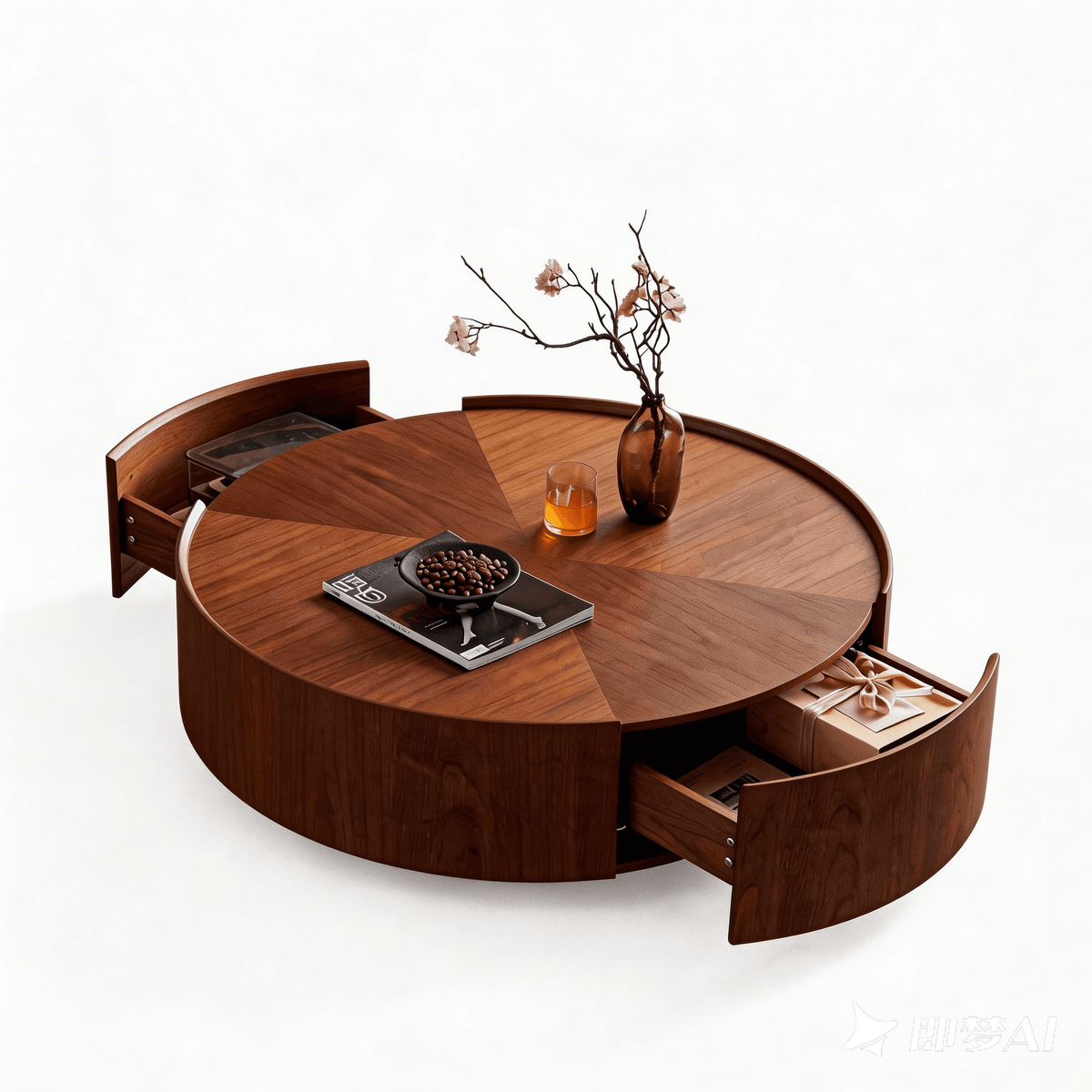 Aspen Ring Walnut Coffee Table