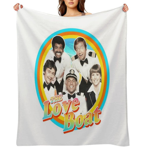 The Love Boat - Retro Eco-conscious Throw Blanket