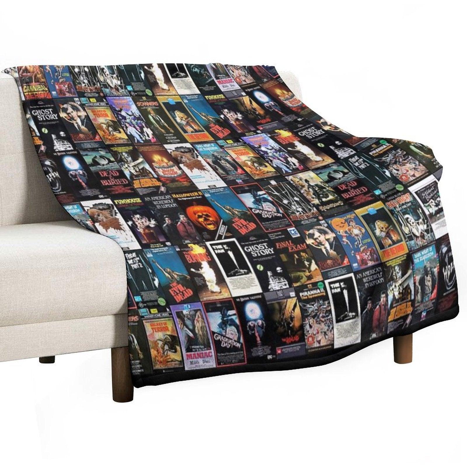 RETRO HORROR VHS ARTWORK - 1981 Throw Blanket
