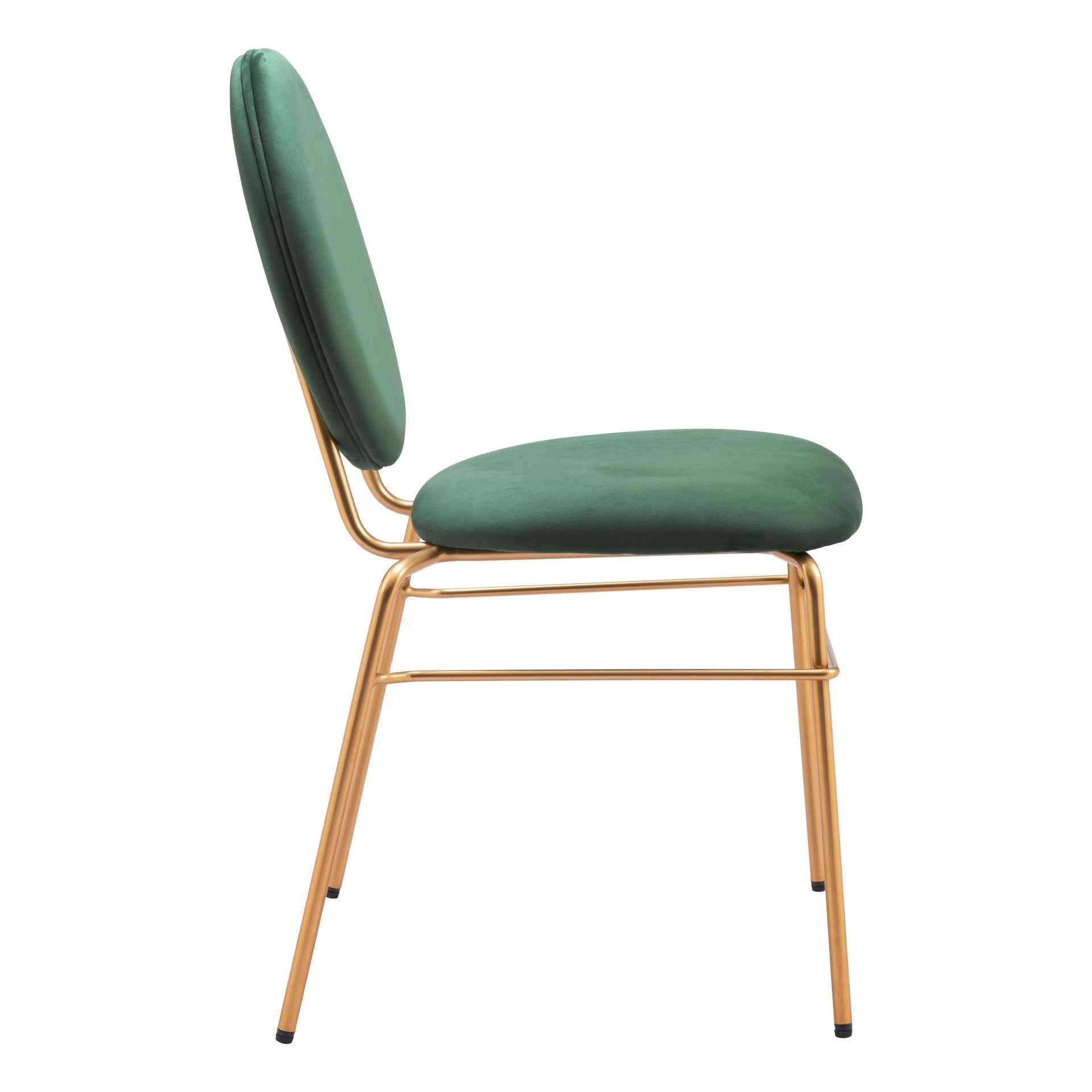 Odessa Dining Chair (Set of 2) Green & Gold