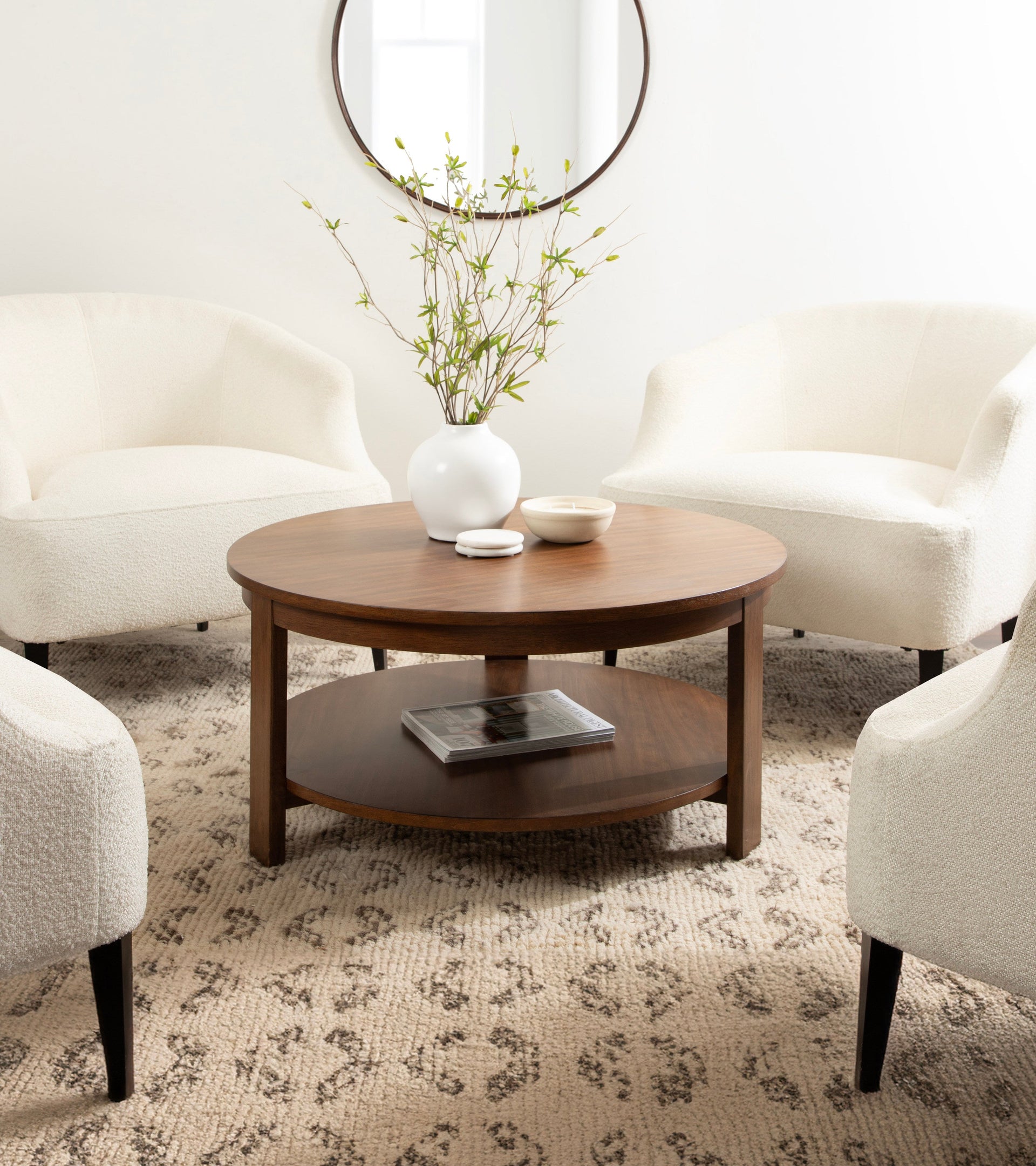 Foxford Round Wood Coffee Table