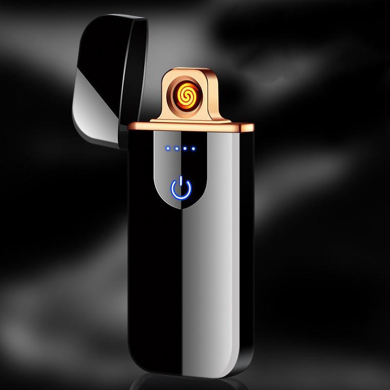 Modern Touch Electric lighter Plasma Lighters Dual arc Lighter USB lighters Flameless Rechargeable Lighter Windproof Lighter Electric lighters for  Men Gift Gadgets Accessories