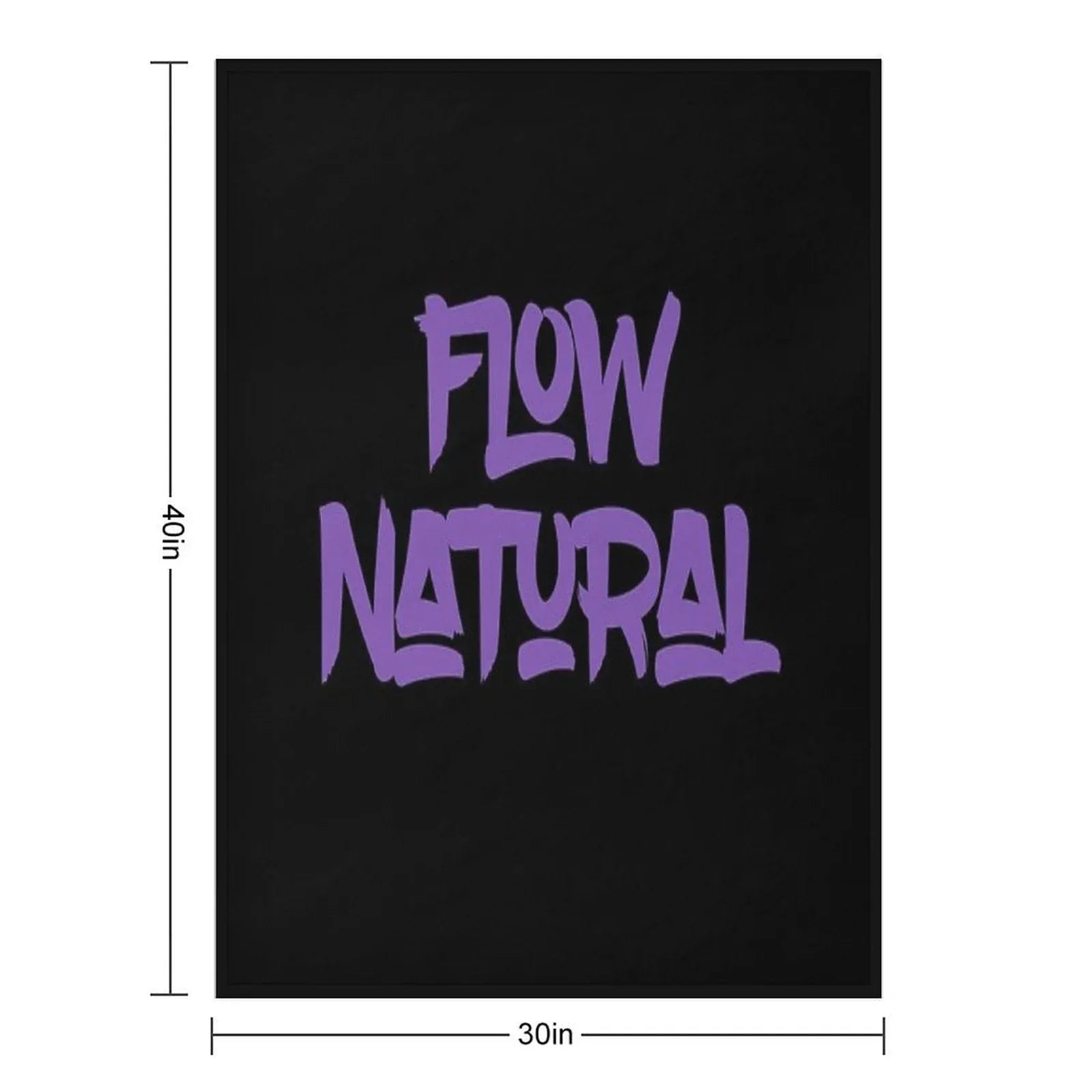 Flow Natural - Chill Urban Street Style Quote Throw Blanket
