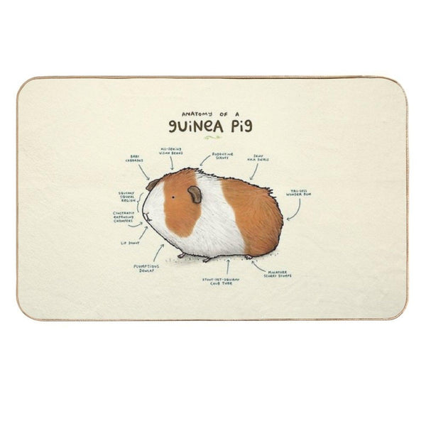Anatomy of A Guinea Pig  High-Traffic Bath Mat