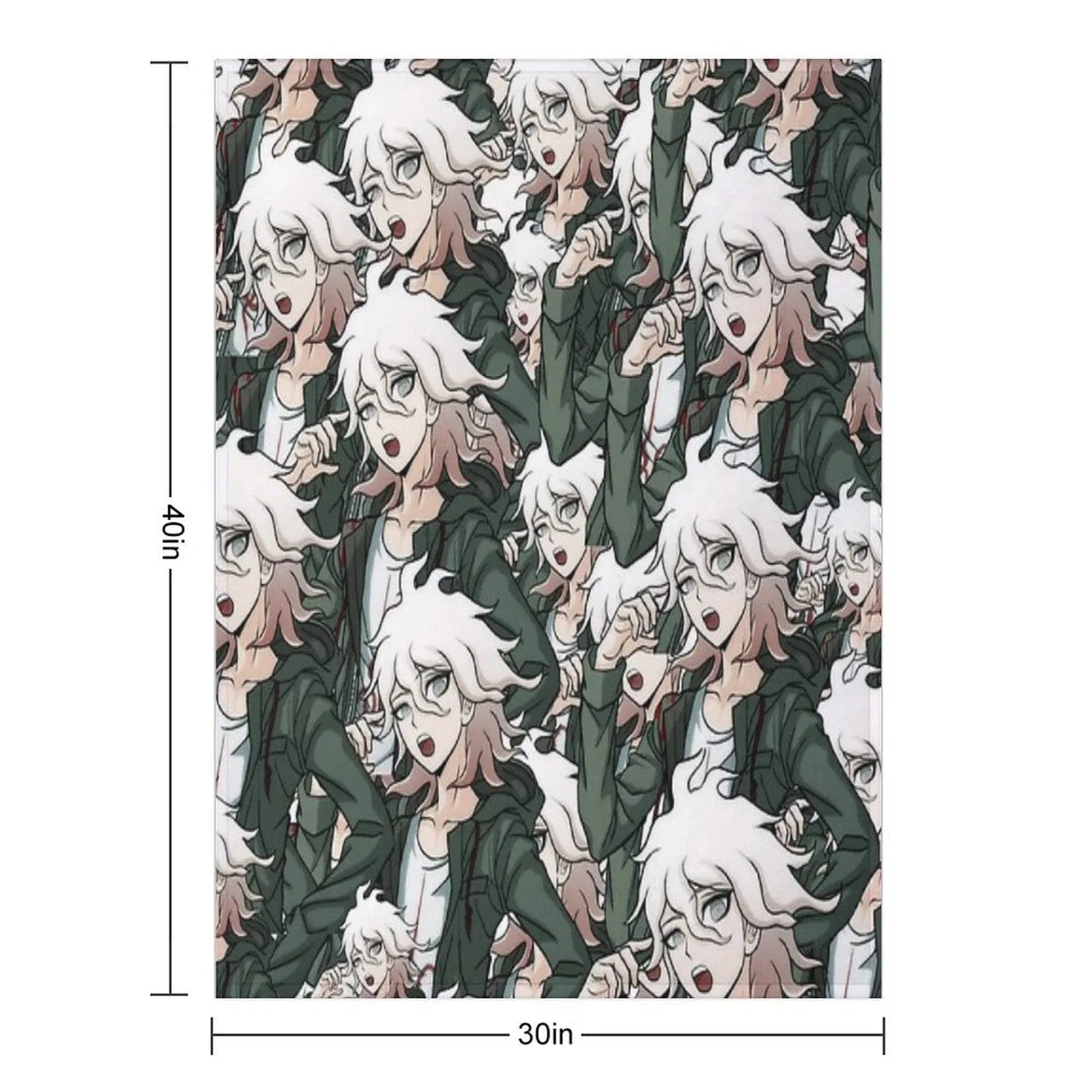 Nagito Komaeda Voice Hope Throw Blanket