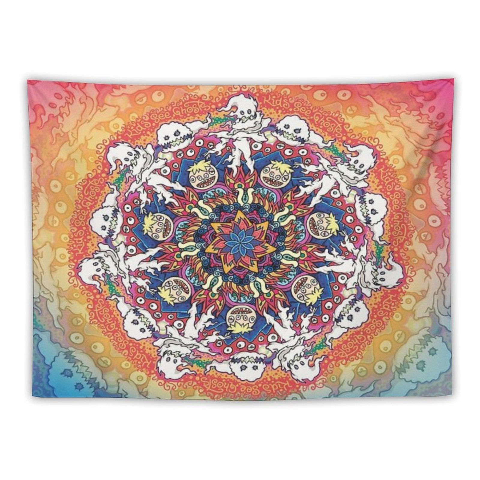 Kids See Ghosts Mandala Tapestry