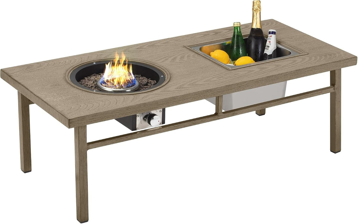 Aluminum Propane Fire Pit Table - 47