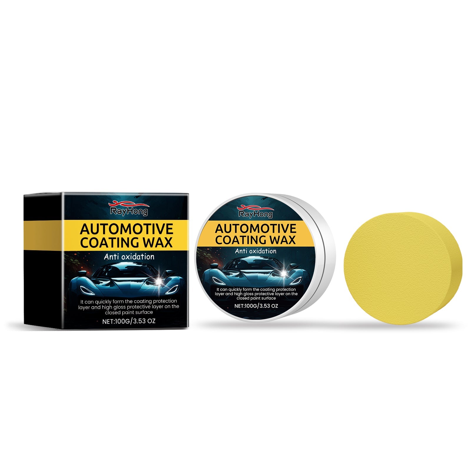 Automotive Scratch Coating Paste, Car Paint Polishing Maintenance Antifouling Repair Paint Decontamination Wax