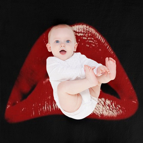 Rocky Horror Picture Show Lips Wrinkle-free Throw Blanket