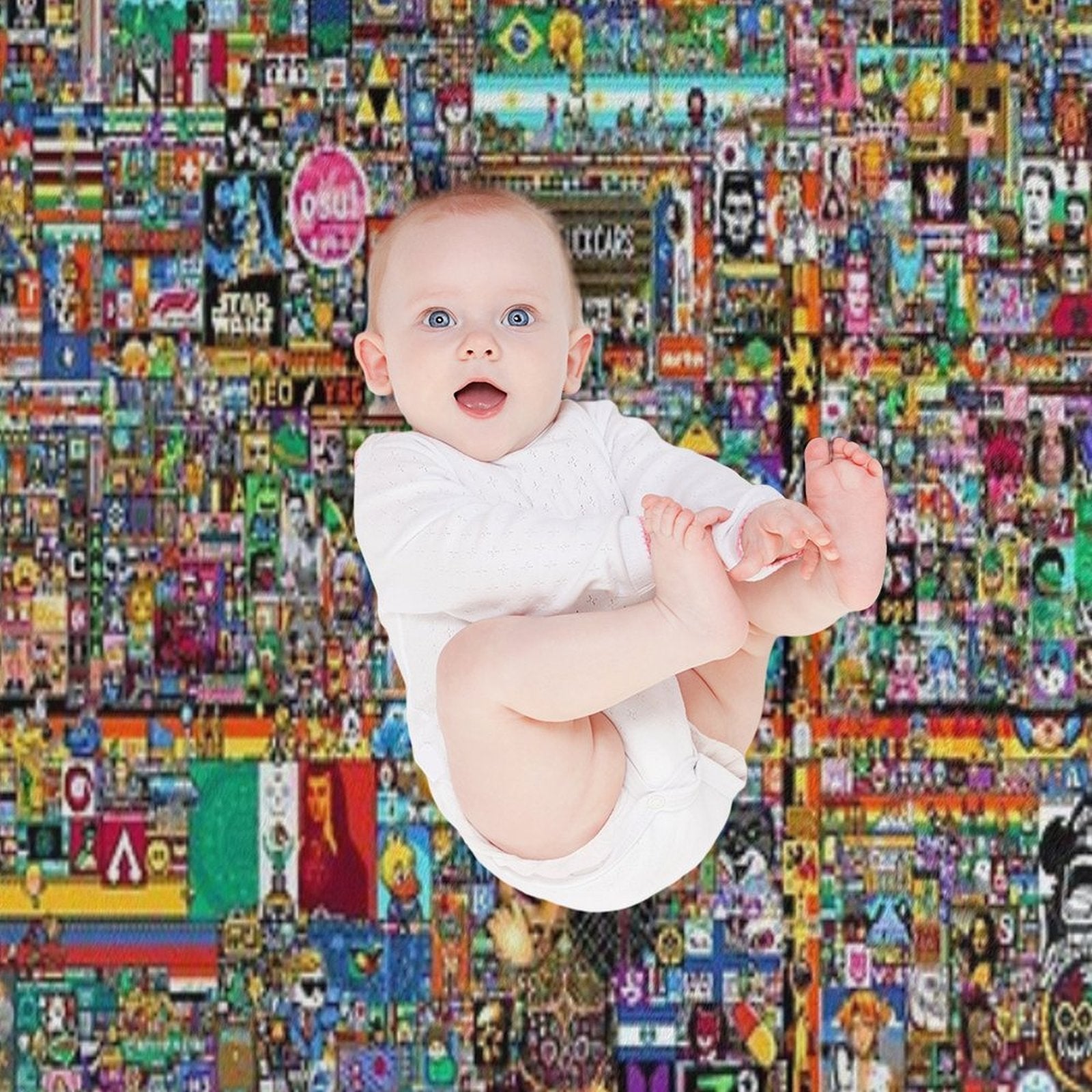 RPlace The Full 8K Version (Cleaned) Gift-ready Throw Blanket