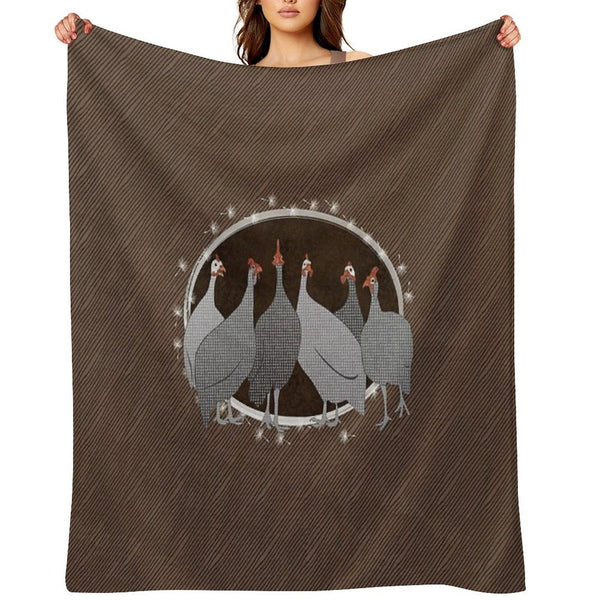 Helmeted Guineafowl Throw Blanket