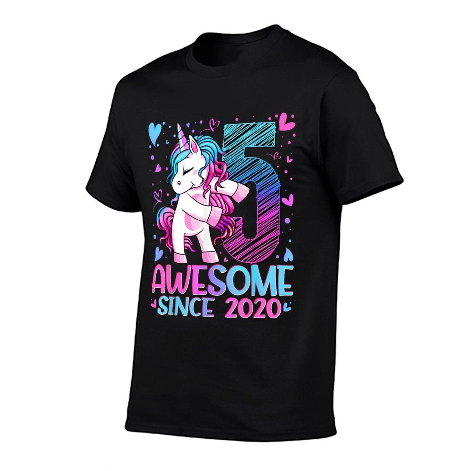 5 Year Old Unicorn Gifts For Girls 5th Birthday Girl Party T-Shirt