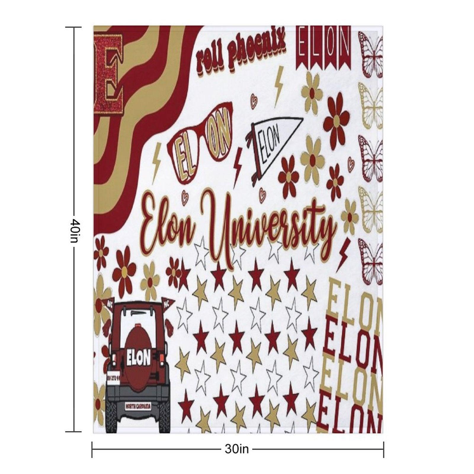 Elon Collage Throw Blanket