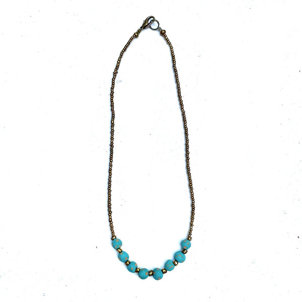 Antique Ceramic Necklace