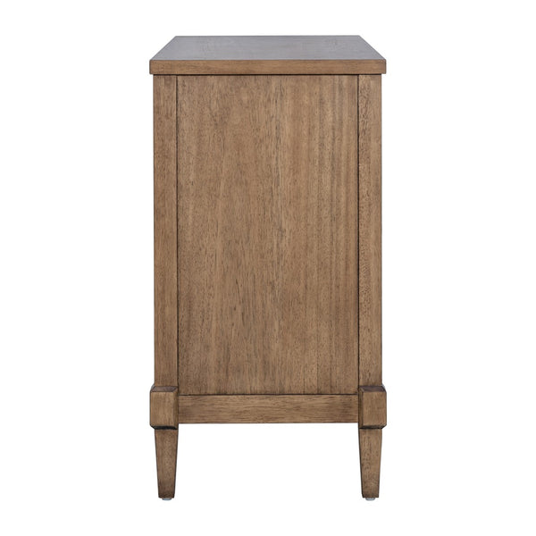 Salina Woven Cane Accent Cabinet - Toasted Almond by Martha Stewart