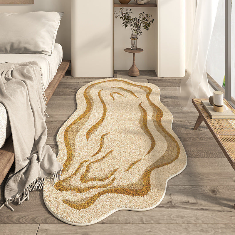 Japanese-style Household Bedroom Irregular-shaped Cashmere-look Modern Minimalist Floor Mat