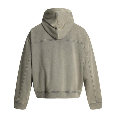 Post-Apocalyptic Punk Distressed Hooded Sweatshirt Loose Short Jacket for Men