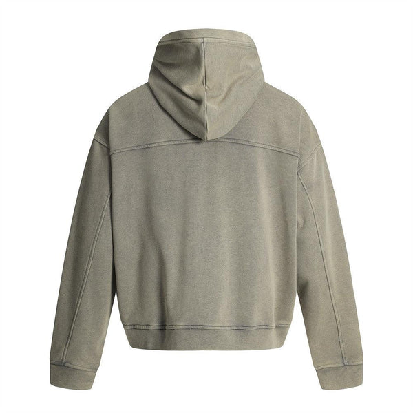 Post-Apocalyptic Punk Distressed Hooded Sweatshirt Loose Short Jacket for Men
