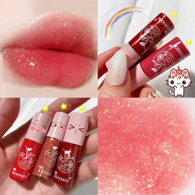 Dudu Lip Gloss Colorless Transparent Lip Gloss Bright Crystal Lip Gloss Glass Lip Fine Glitter Pearl With Shiny Jelly Color