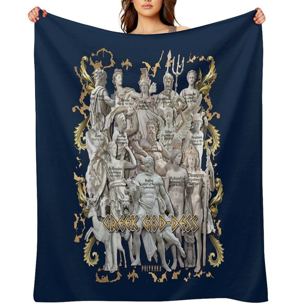 Greek God-Dess Quick-dry Throw Blanket