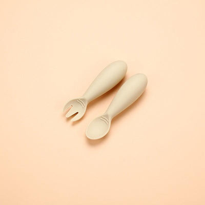 Hot selling silicone baby soft spoon, food grade children's complementary food, eating fat fork spoon