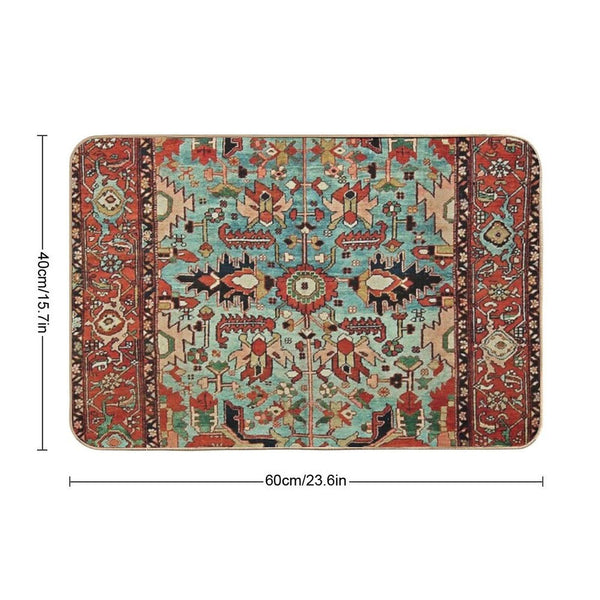 Antique Heriz Persian Carpet Print Bath Mat