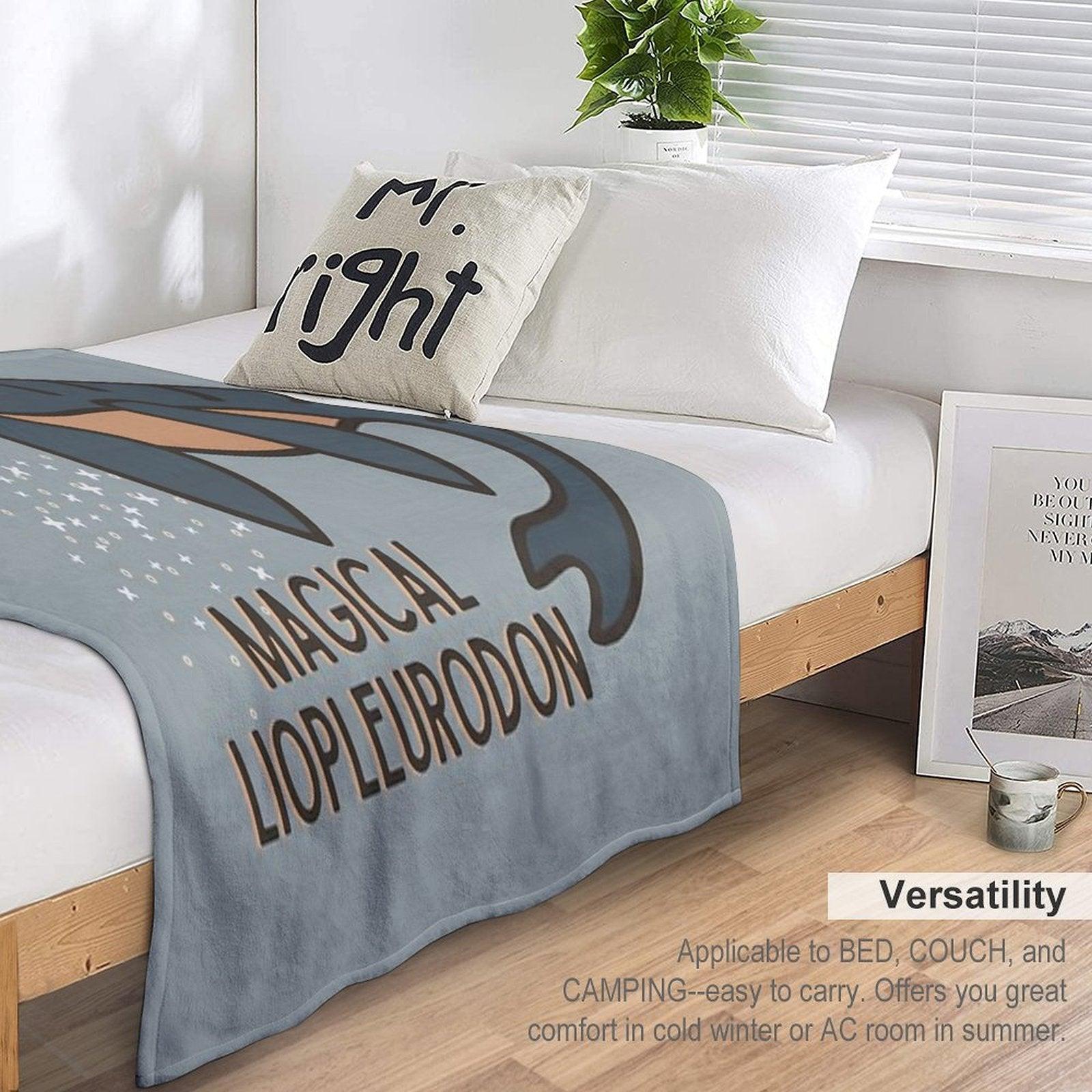Magical Liopleurodon  Charlie The Unicorn Throw Blanket