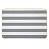 GRAY AND WHITE STRIPES Bath Mat