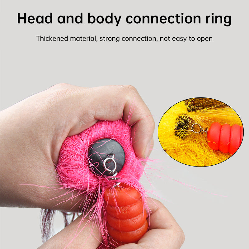 Palisandro Baby Rat Swimbait Bucktail - Muskie/Pike Lure, Hand - tied Deer Hair, Solid Body Fishing Rig