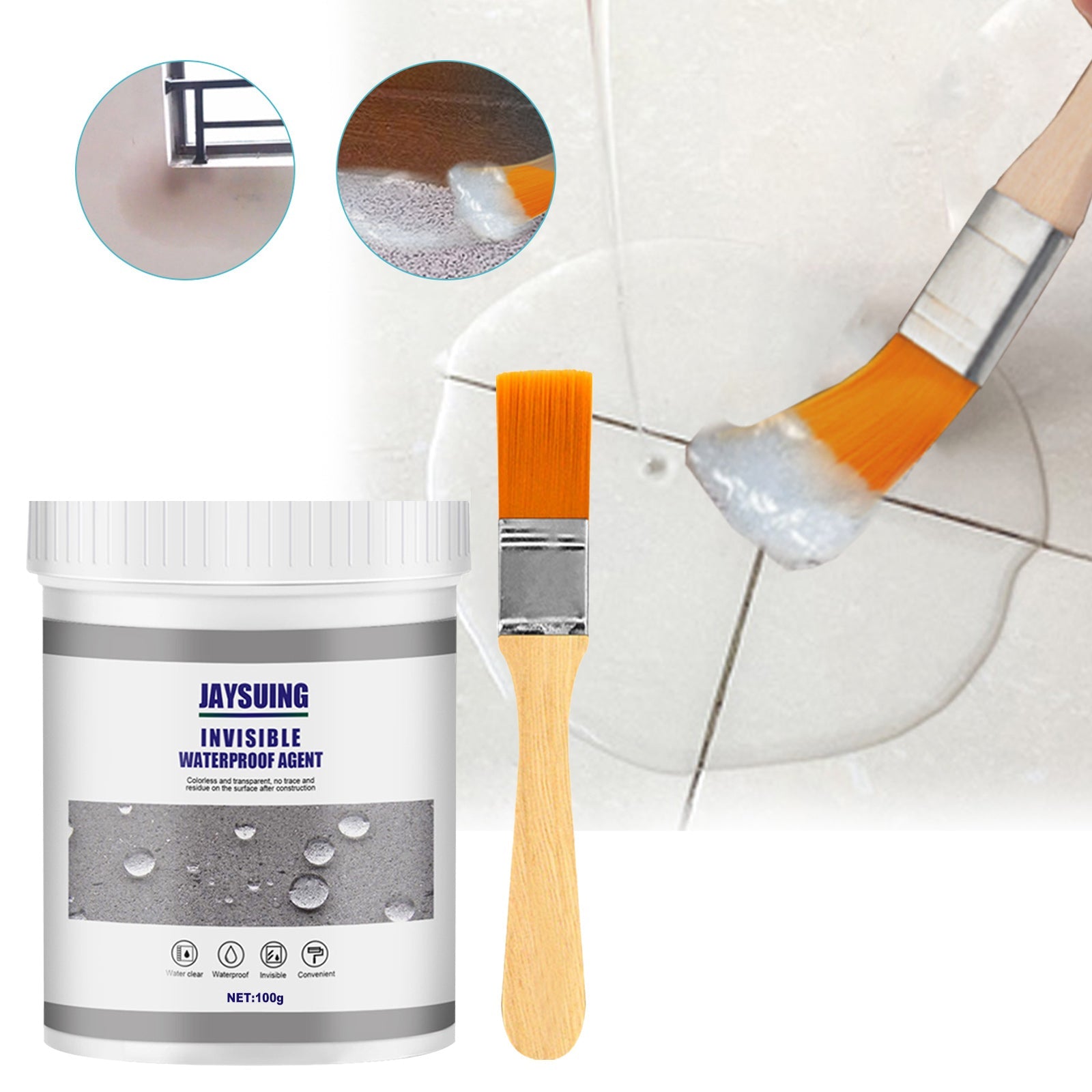 Waterproof Sealant Bathroom Kitchen Exterior Wall Water Leakage Repair Free Brick Leak Repair Home Improvement Paint Agent