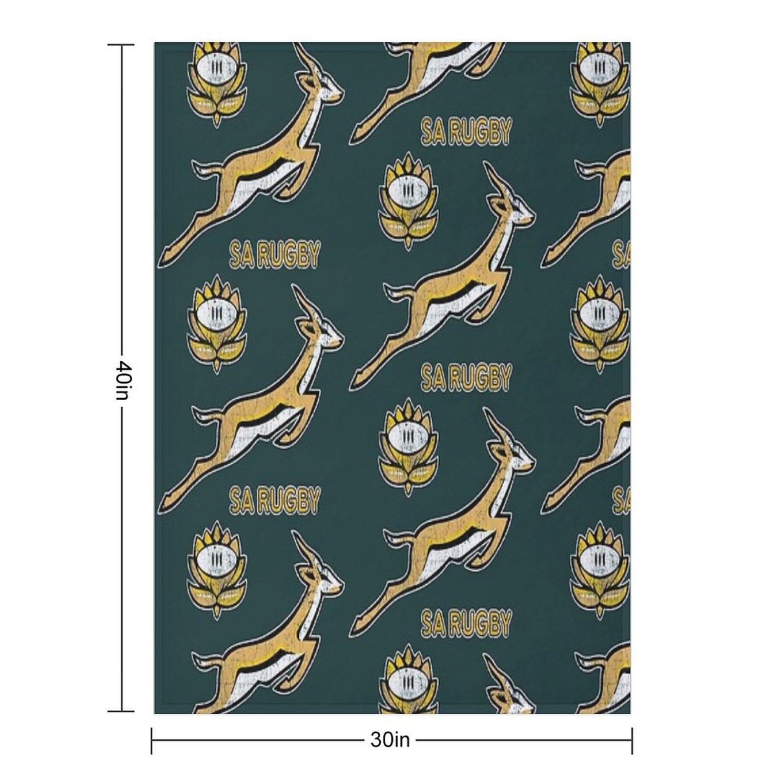 SA Rugby - Vintage Springbok Logo Throw Blanket
