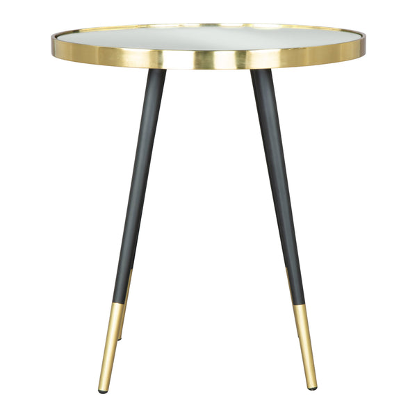 Particle Side Table Gold & Black