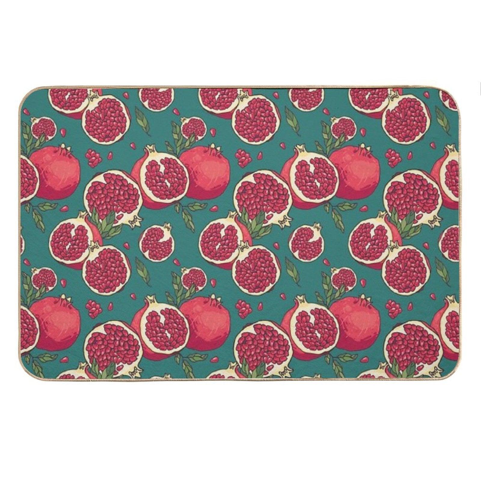 Juicy Pomegranate Fruits Bath Mat