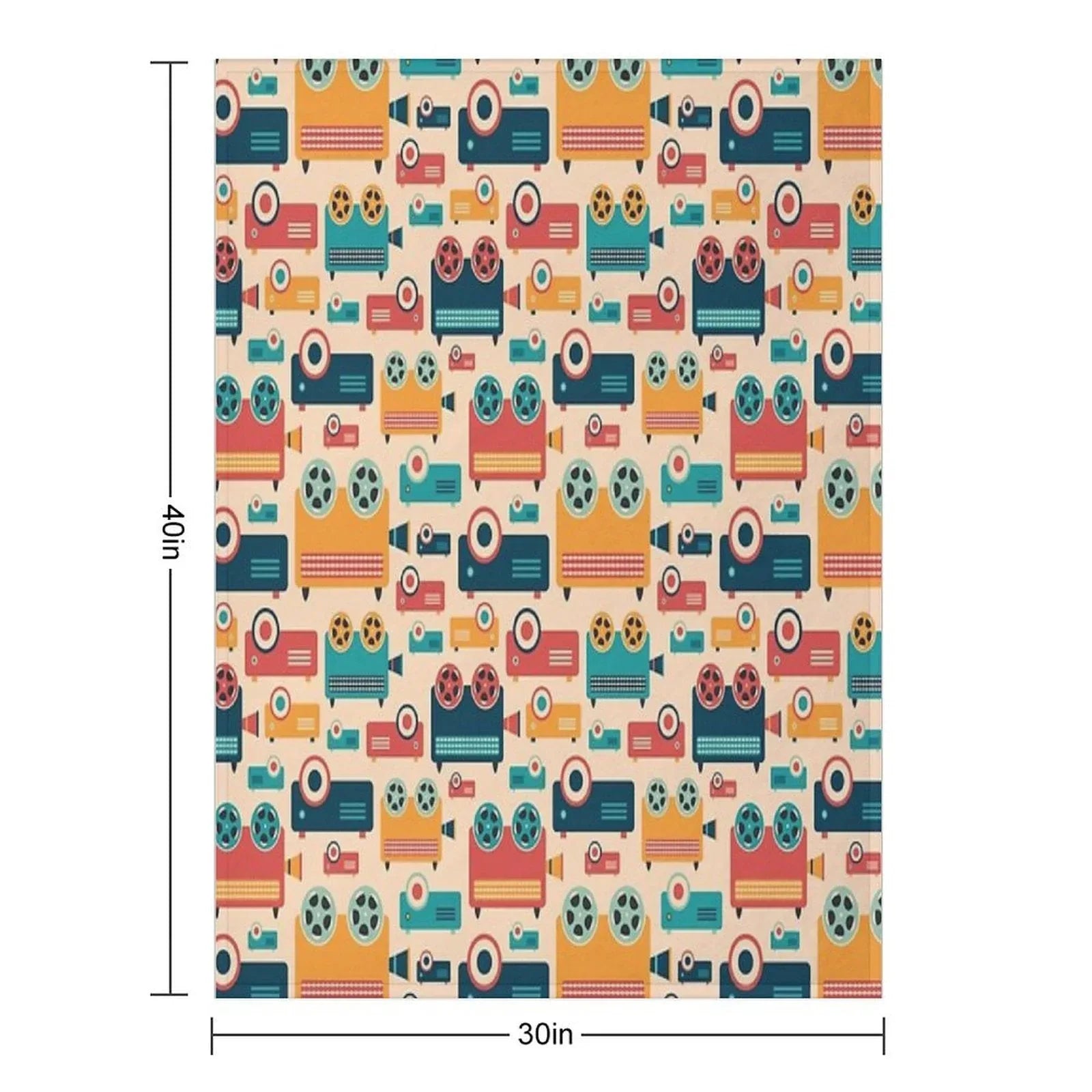 Retro Projectors Throw Blanket