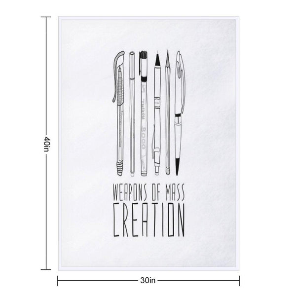 Weapons Of Mass Creation Throw Blanket