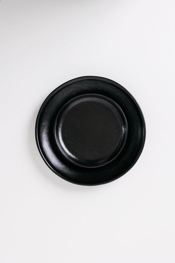 Dusk Appetizer Plate - Matte Black - Set of 6