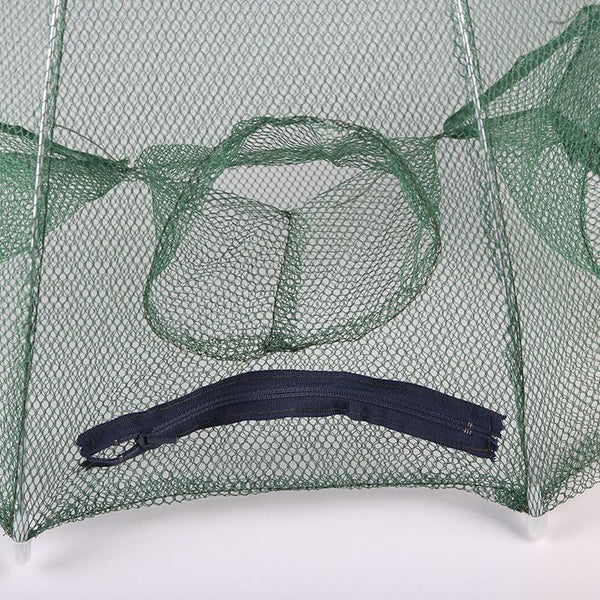 8 Holes Crayfish Automatic Folding Fishing Net Shrimp Cage
